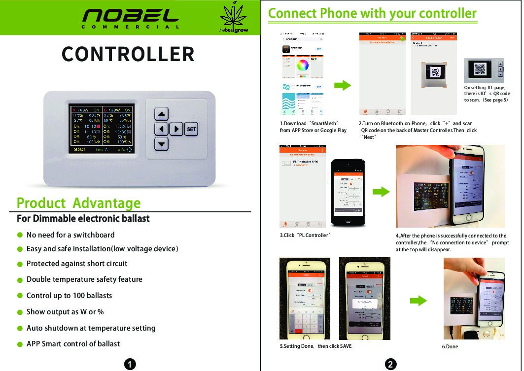 Nobel Commercial HID & LED Light Controller